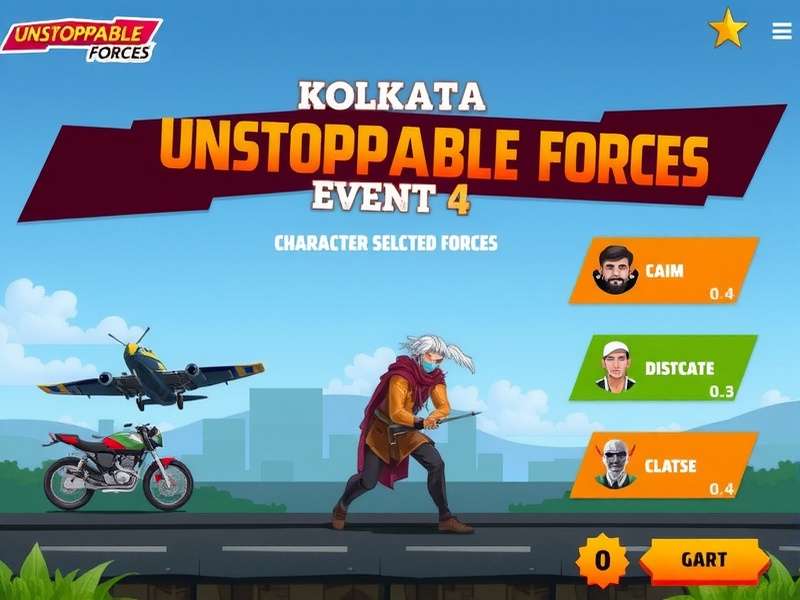Kolkata Unstoppable Forces character selection screen